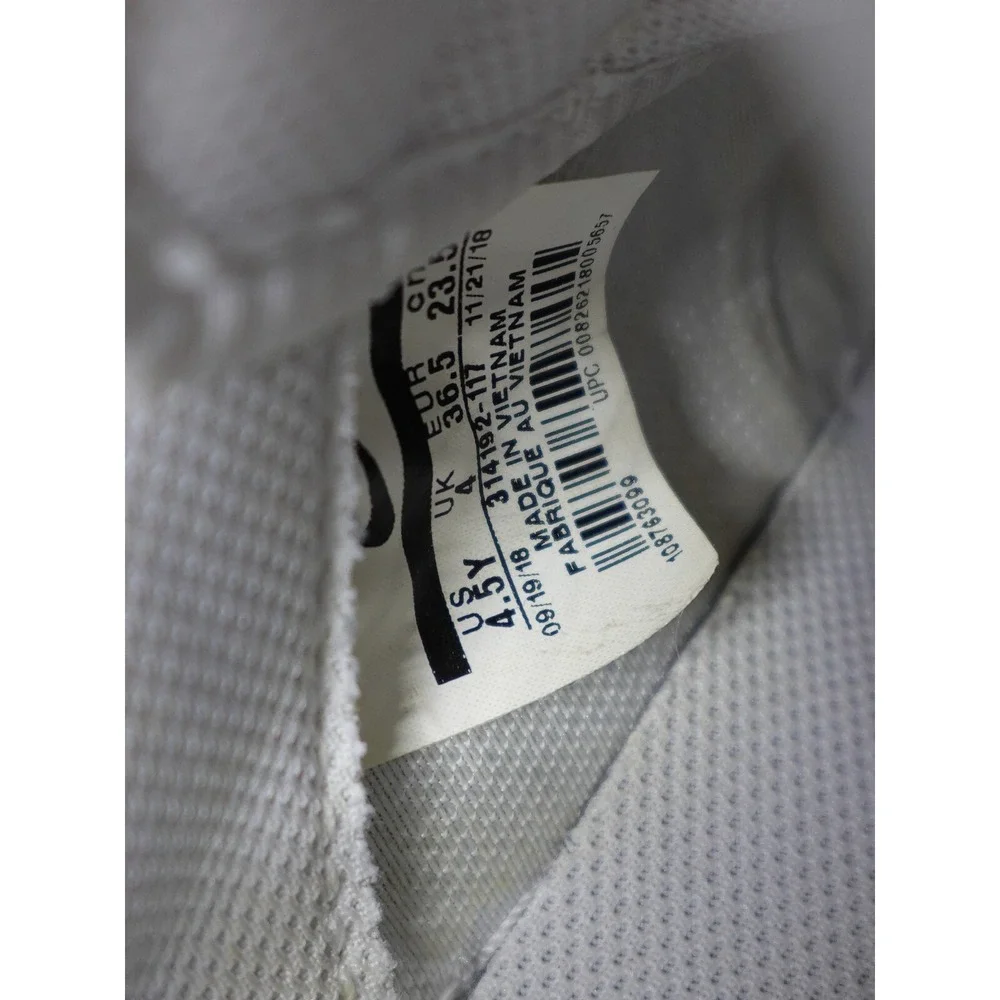 Nike Air Force 1 Low Custom Leah Kirsch White Graffiti Script AF1 4.5Y 6 Women‎